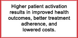 Improving Patient Engagement Higher Patient activation